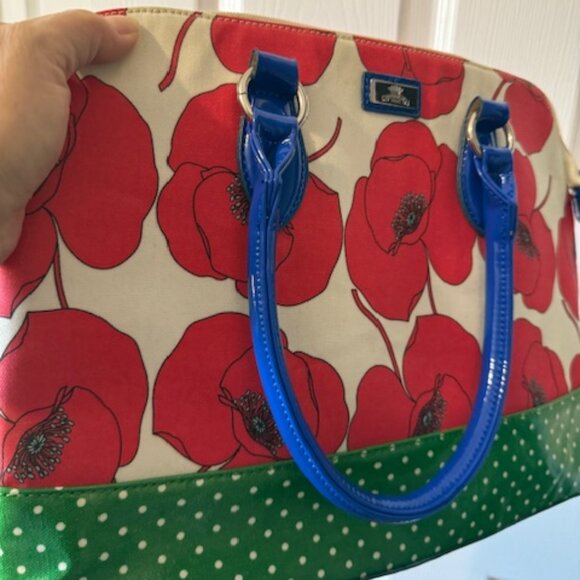 Poppies Flower Remembrance Tote Handbag Purse Novelty - Picture 2 of 8